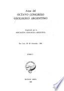 Actas del Congreso Geológico Argentino