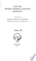 Actas del ... Congreso Geológico Argentino