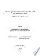 Actas del Congreso internacional de la población