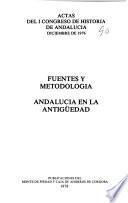 Actas del I Congreso de Historia de Andalucía, diciembre de 1976