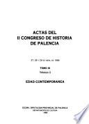 Actas del II Congreso de Historia de Palencia