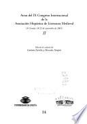 Actas del IX Congreso Internacional de la Asociación Hispánica de literatura medieval