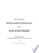 Actas del primer Congreso Internacional sobre Don Juan Valera