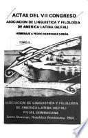 Actas del VII Congreso