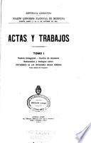 Actas y trabajos