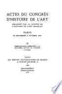 Actes du Congrès d'histoire de l'art