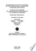 Actes du ... congrès de l'Association internationale de littérature comparée