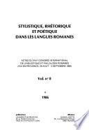 Actes du XVIIème Congrès international de linguistique et philologie romanes