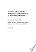 Actes du XXIIe Congres internationale de linguistique et de philologie romanes, Bruxelles, 23-29 juillet 1998: Les nouvelles ambitions de la linguistique diachronique