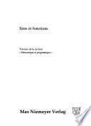 Actes du XXIIe Congres internationale de linguistique et de philologie romanes, Bruxelles, 23-29 juillet 1998: Sens et fonction