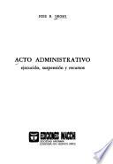 Acto administrativo