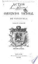 Actos de la Convención Nacional de Venezuela
