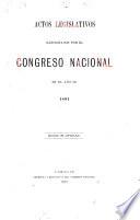 Actos legislativos del congreso