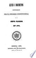 Actos lejislativos espedidos por el Congreso Nacional en ...