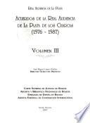 Acuerdos de la Real Audiencia de la Plata de los Charcas: 1576-1587