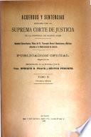 Acuerdos y sentencias dictados por la Suprema Corte de Justicia de la Provincia
