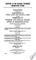 Additions to the national wilderness preservation system