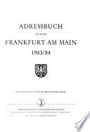 Adressbuch der Stadt Frankfurt am Main