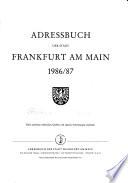 Adressbuch der Stadt Frankfurt am Main