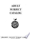 Adult Subject Catalog
