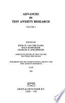 Advances in Test Anxiety Research