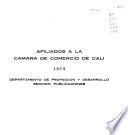 Afiliados a la Cámara de Comercio de Cali, 1973