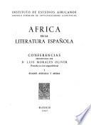 Africa en la literatura española: Edades antigua y media