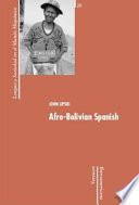 Afro-Bolivian Spanish