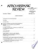 Afro-Hispanic Review