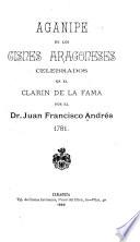 Aganipe de los cisnes aragoneses celebrados en el clarín de la fama