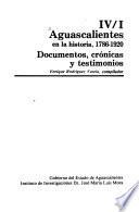 Aguascalientes en la historia, 1786-1920
