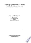Agustín Rivera y Agustín de la Rosa ante la filosofía novohispana