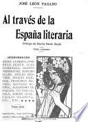 Al través de la España literaria