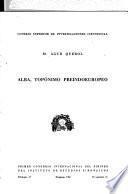 Alba, topónimo preindoeuropeo