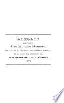 Alegato que presenta José Antonio Montovio al juez de 1.a instancia del distrito federal, en la causa por particion del potrero de Pulinare.