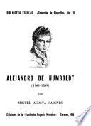 Alejandro de Humboldt, 1769-1859