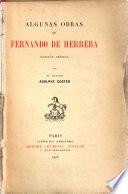 Algunas obras de Fernando de Herrera