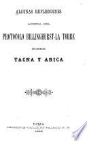 Algunas reflecciones acerca del protocolo Billinghurst-La Torre sobre Tacna y Arica