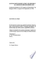Algunas reflexiones acerca de historia y espacio en el contexto hispanoamericano