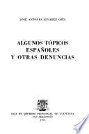 Algunos tópicos españoles