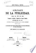 Almanaque de La Publicidad para el año de 1865