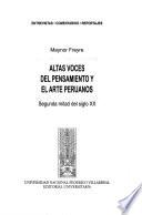 Altas voces del pensamiento y el arte peruanos