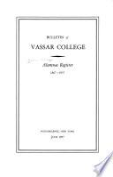 Alumnae register 1867-1957