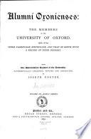 Alumni Oxonienses