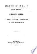 Ambrosio de Morales, estudio biográfico