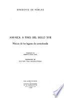 América a fines del siglo XVII