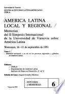 América Latina local y regional: Identidad territorial y su rol en los procesos regionales y globales en América Latina