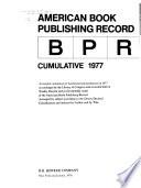 'American Book Publishing Record' Cumulative