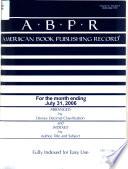 American Book Publishing Record