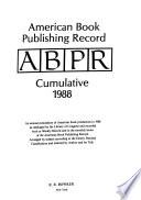 American Book Publishing Record